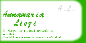 annamaria liszi business card